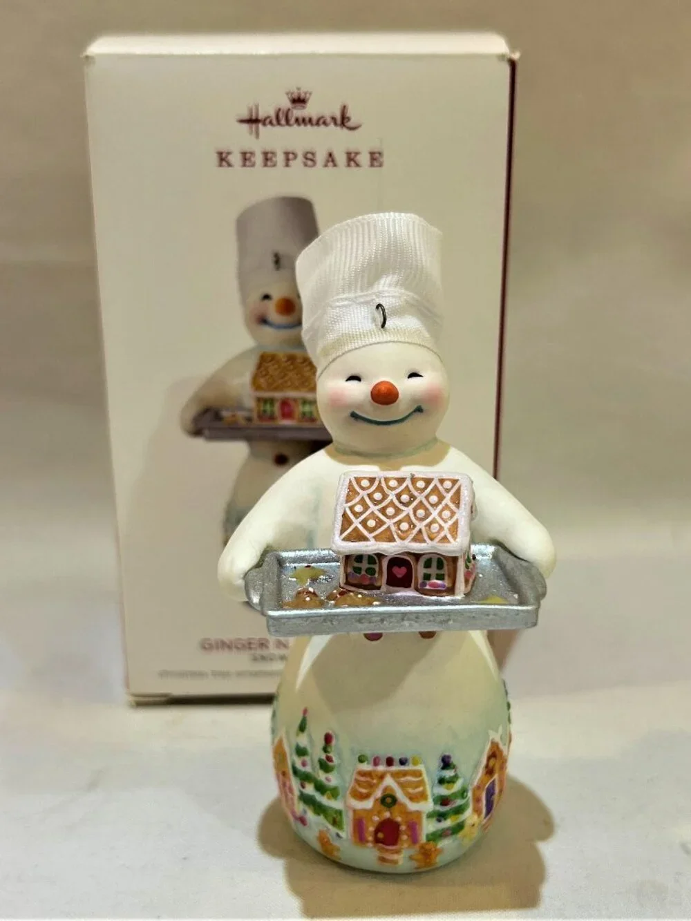 Hallmark Keepsake 2018 Snowman Gingerbread House Ornament Joanne Eschrich